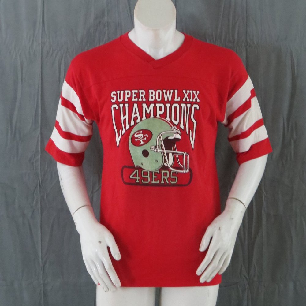 San Francisco 49ers Shirt (VTG) - Superbowl 19 Champions - Men's Large - Picture 1 of 7